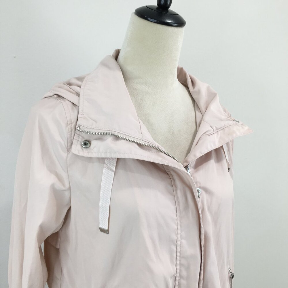 Zara Basic Light Pink Zip Pockets Drawstring Hem … - image 6